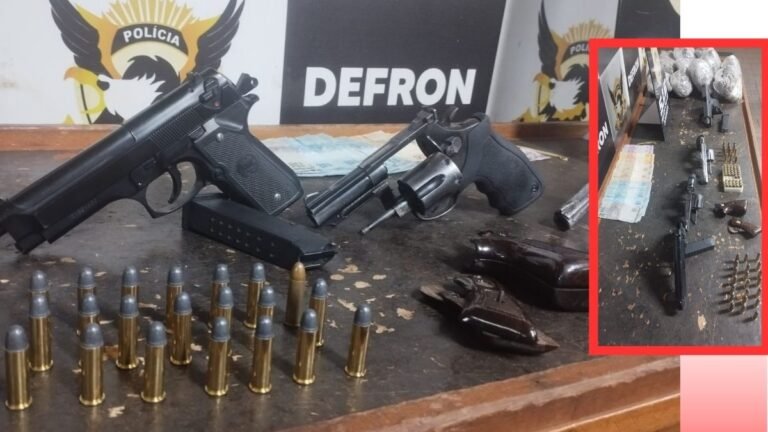 Dourados – Polícia Civil realiza a prisão de acusados de tráfico e apreende drogas, dinheiro e armas