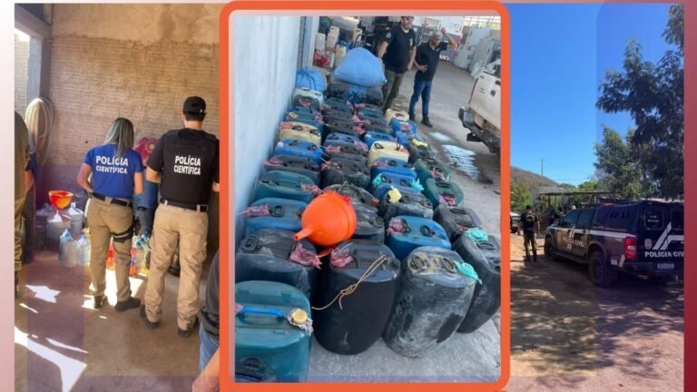 Operação “Risco Inflamável” captura mais de 4 mil litros de combustível irregular e leva a prisão em flagrante