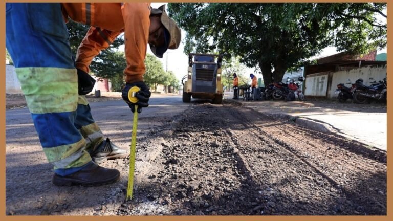 Prefeitura recupera pavimentação asfáltica na Vila Rosa com serviços de qualidade