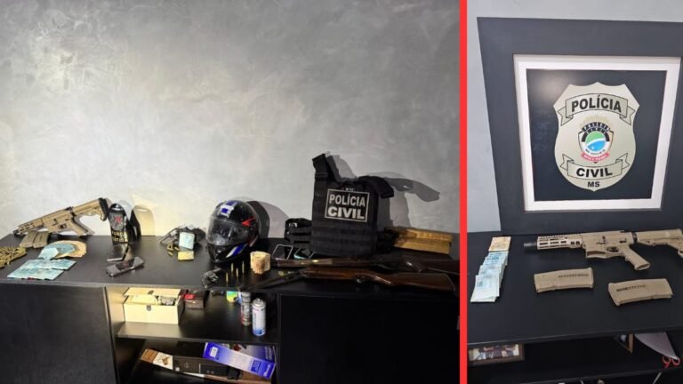 Polícia Civil esclarece roubo e extorsão por sequestro com prisão dos suspeitos e apreensão de fuzil