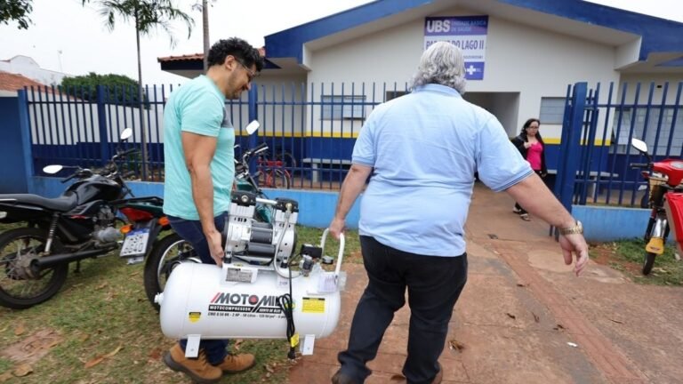 Prefeitura equipa Posto de Saúde do Parque do Lago II com compressor odontológico