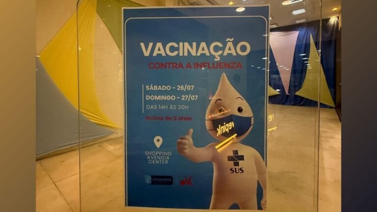 Prefeitura leva vacina contra a Influenza ao Shopping Avenida Center no fim de semana