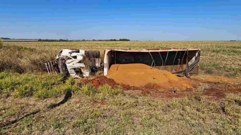 Identificado como morador de Dourados motorista morto em tombamento de carreta MS-162