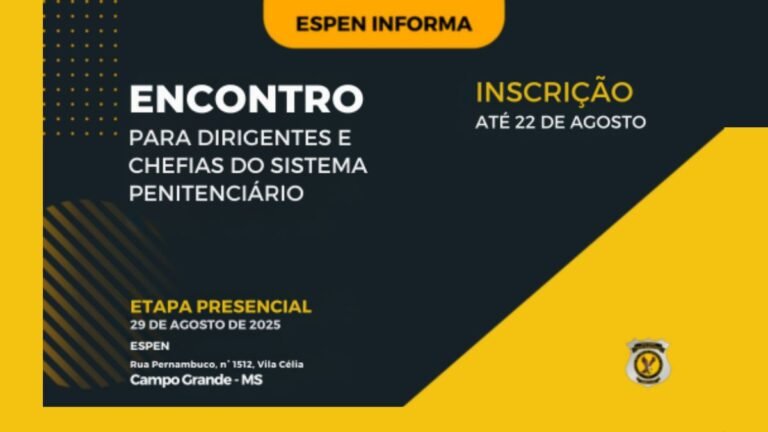 Agepen promove capacitação estratégica para dirigentes do sistema penitenciário de MS