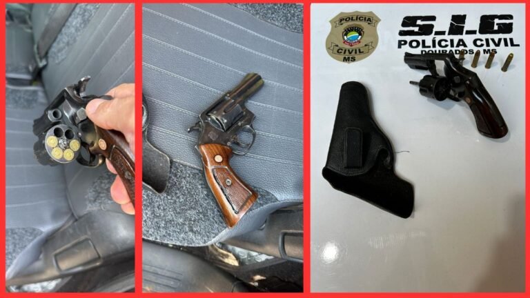 Homem que aterrorizou vizinhança com disparos de arma de fogo em residências de moradores em Dourados é preso