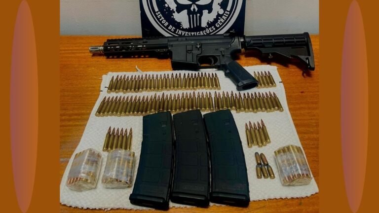 Polícia Civil prende homem em flagrante por posse de fuzil de uso restrito e mais de 150 munições