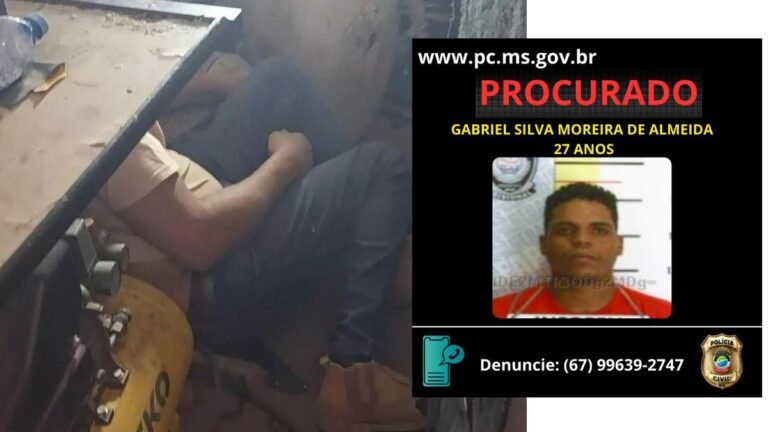 Polícia Civil divulga foto de suspeito de homicídio em Ponta Porã e pede ajuda da população para localizá‑lo