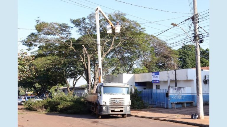 Prefeitura melhora infraestrutura e faz supressão e podas de árvores na UBS IV Plano 