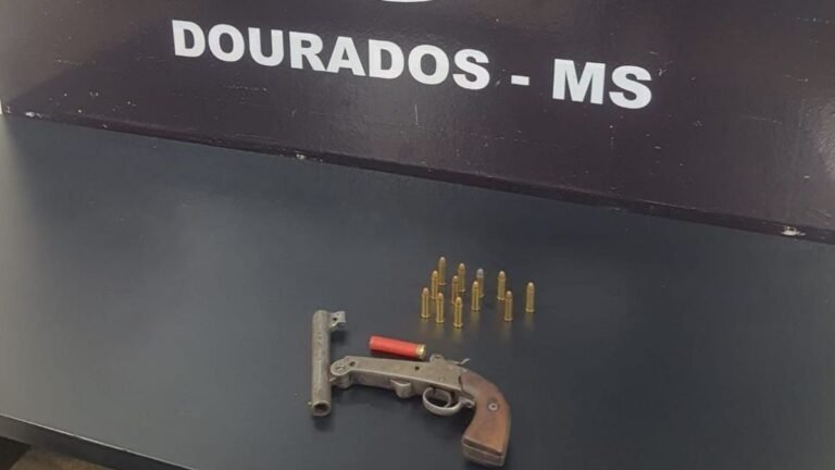 Estrela Porã – Polícia Civil prende homem com arma e munições em conveniência de Dourados
