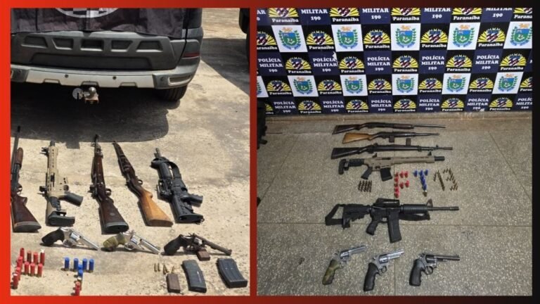 Polícia Militar apreende grande arsenal de armas de fogo na MS-240