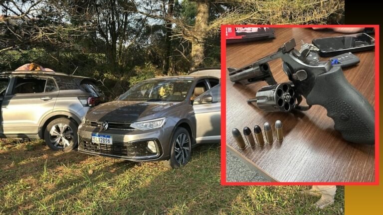 Polícia Civil e PRF recuperam veículos furtados na capital, prendem suspeitos e apreendem arma de fogo