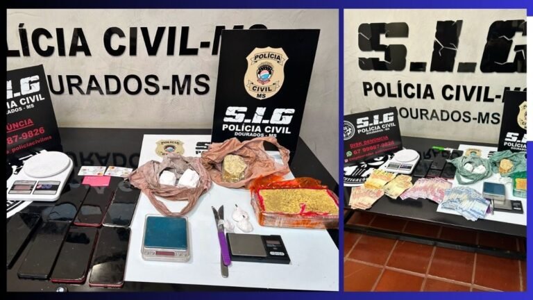 Estrela Porã – Polícia Civil prende dupla por tráfico de drogas e associação para o tráfico em Dourados