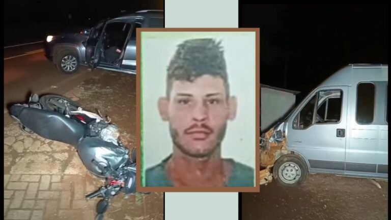 Acidente entre VAM do semiaberto e moto deixa um morto e outro em estado gravíssimo em Dourados