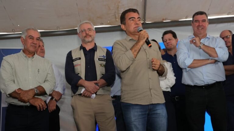 Em entrega de policlínica, Marçal cobra mais recursos para saúde de Dourados
