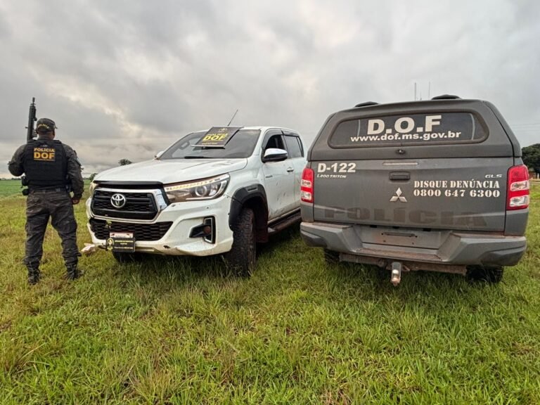 DOF prende paraguaios com caminhonete roubada no Paraná