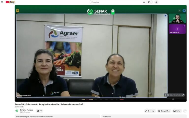 Agraer destaca relevância do CAF para produtores rurais a convite do Senar ON