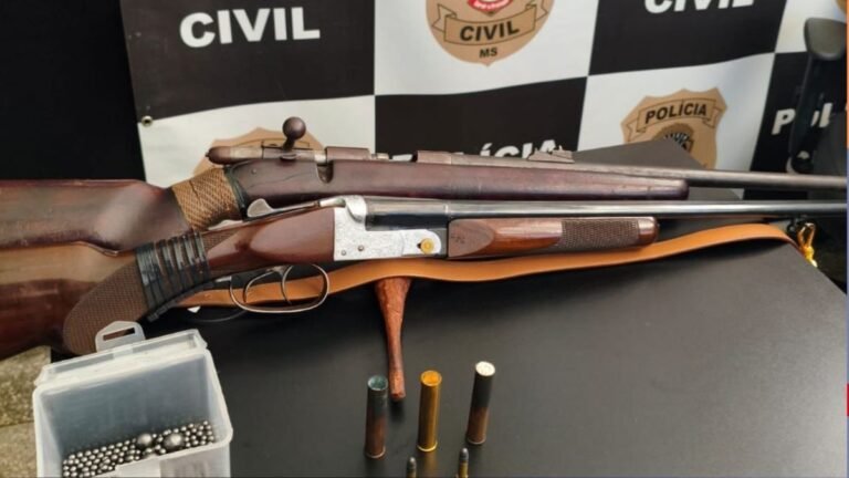 Polícia Civil apreende armas e prende capataz e gerente de fazenda suspeitos de espancar trabalhador rural