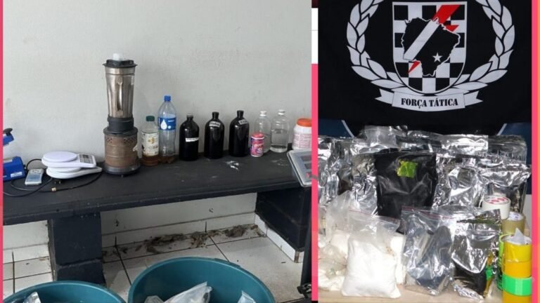 PM apreende 47 kg de cocaína e desmantela laboratório de drogas