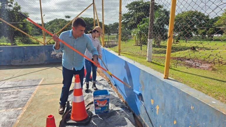Prefeitura retoma revitalização das quadras poliesportivas do Parque Antenor Martins