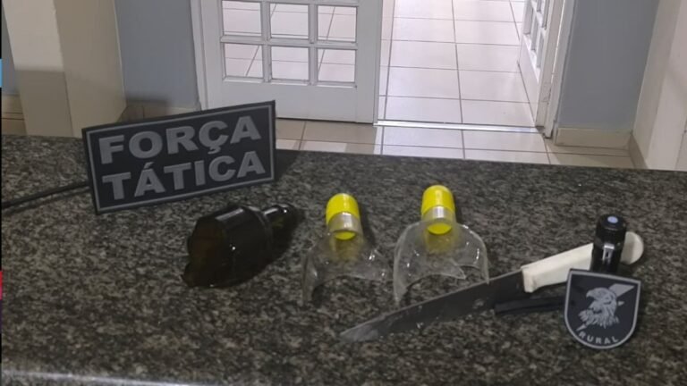 PM prende homem por ameaça e tentativa de homicídio em pedreira