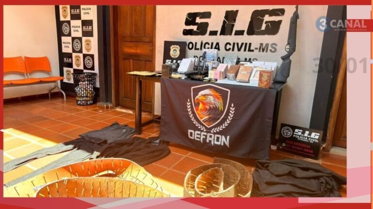 Vídeo – Polícia Civil prende chefe de quadrilha que realizava roubos a muambeiros em Dourados e região