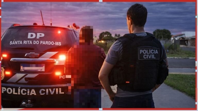 Polícia Civil prende estelionatário foragido em Santa Rita do Pardo com mandado de prisão preventiva