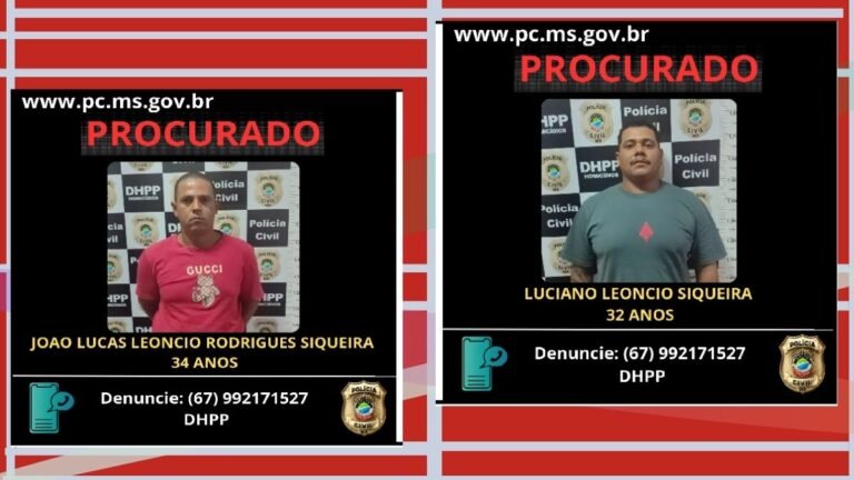 Polícia Civil do MS esclarece homicídio e duas tentativas de homicídio próximas a tabacaria; suspeitos seguem foragidos
