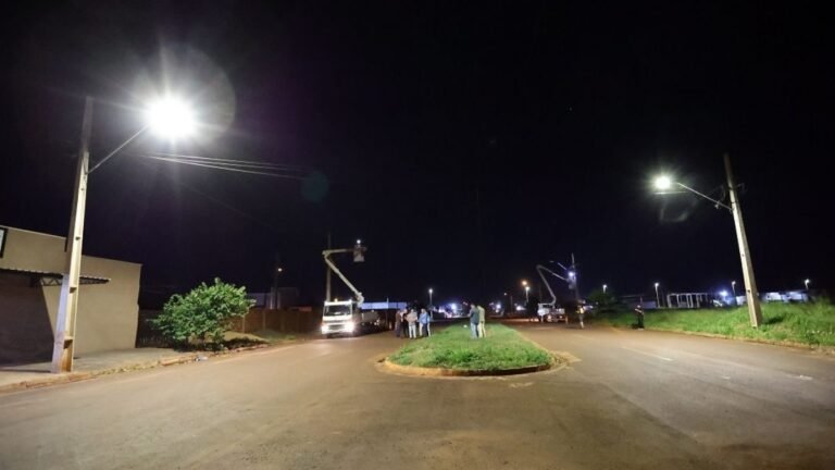 Prefeitura inicia processo de modernização da iluminação pública de Dourados