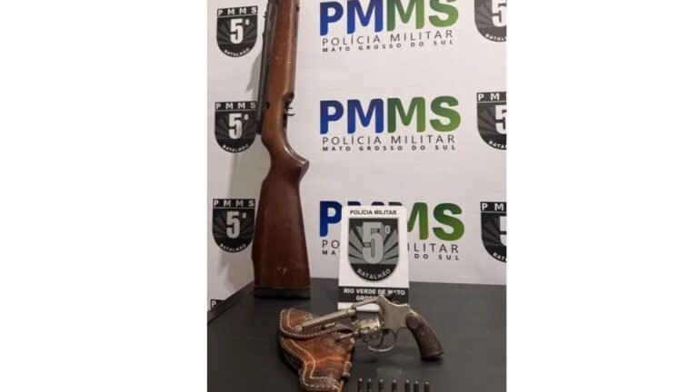 PM prende homem por violência doméstica contra companheira e duas crianças e apreende armas ilegais