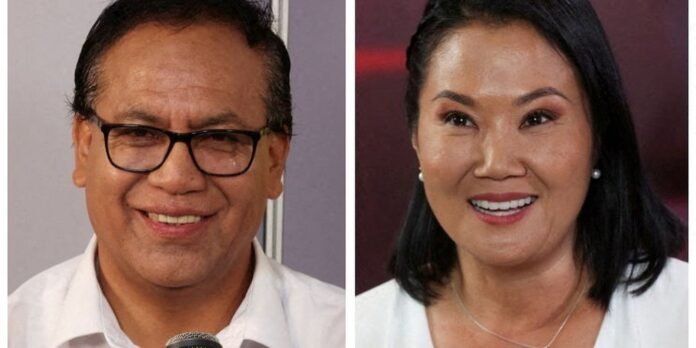 Side-by-side headshots: left is a man with glasses smiling; right is a woman with short black hair, pearl earrings, and a smile.