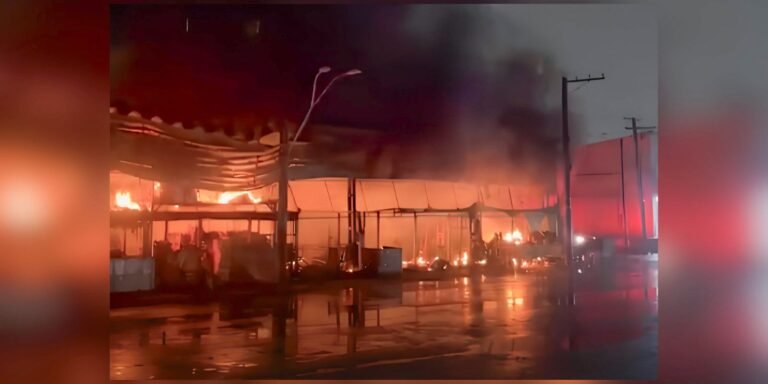 Incêndio atinge pavilhão de frutas da Ceagesp sem deixar vítimas